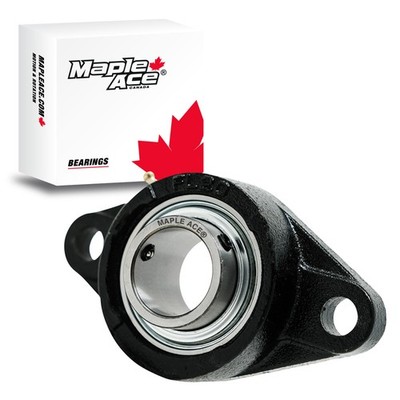 UCFL207-23 Flange Bearing 1-7/16'' Bore, 2-Bolt, Solid Base, 3 Lips Seal (Qty 1)