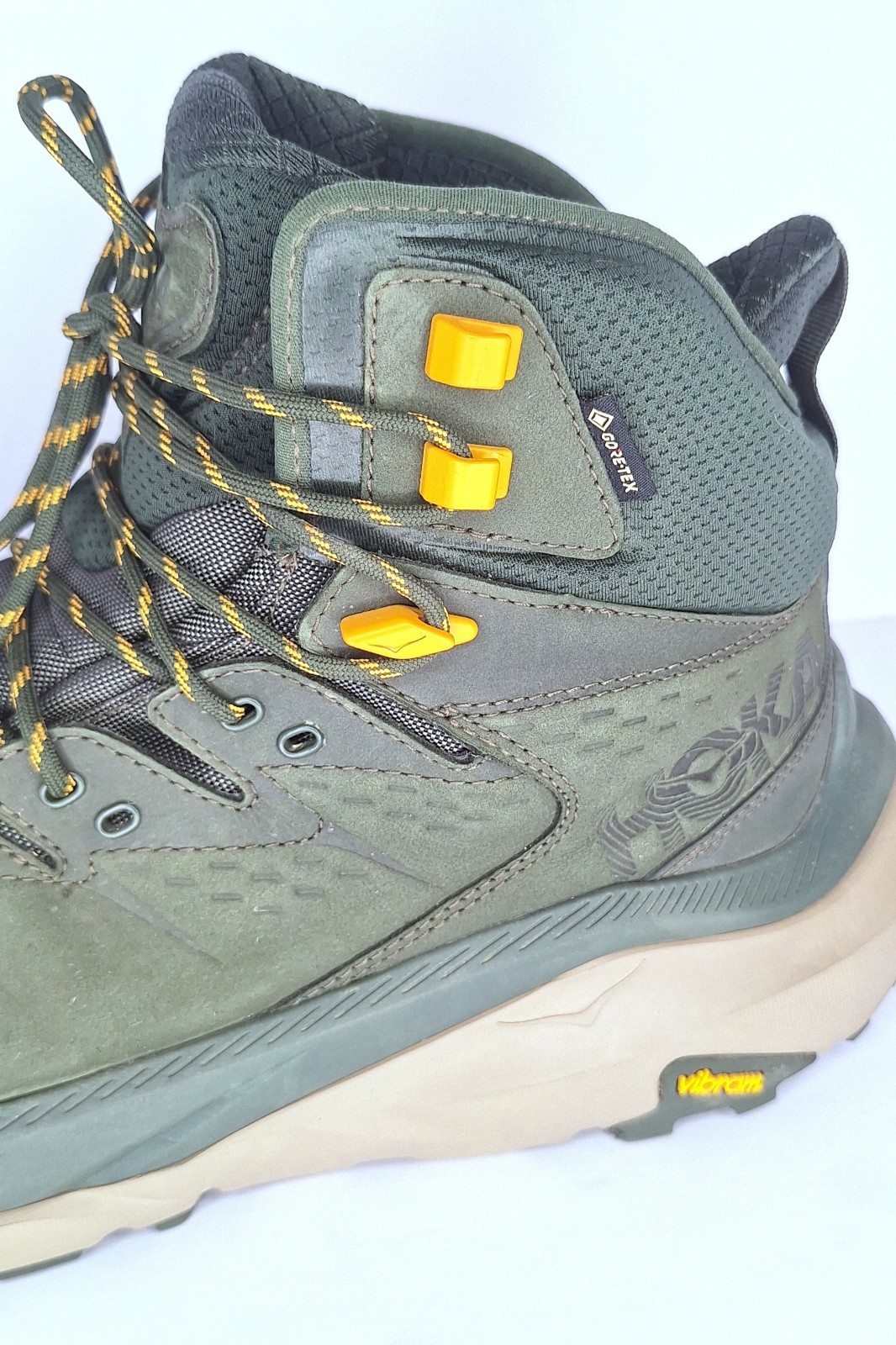 Hoka One One Kaha GTX Hiking Shoes Ankle High Green Men's 11 D thumbnail 5