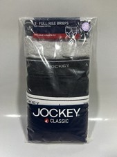 Vintage 2004 Jockey Classic Mens Full Rise Briefs Underwear 3-Pack 38 Multicolor