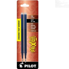 FriXion Navy Gel Ink Refills, Fine Point 0.7 mm - Effortless Rewriting  Erasing
