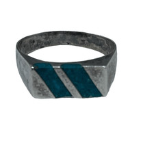 Vintage made in Mexico JPC turquoise and silver ring.