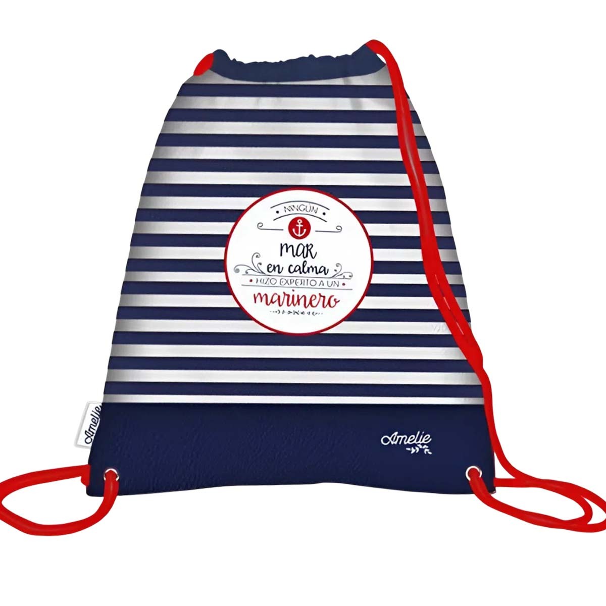 Sac à dos coulissant Amelie bleu pour éviter l'encombrement des sacs lourds