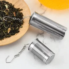 Pack Stainless Steel Tea Infuser Strainer Set – Fine Mesh  with Chain Hook
