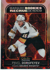 2021-22 O-Pee-Chee Platinum Pavel Dorofeyev Hot Magma RC #/499 Golden Knights