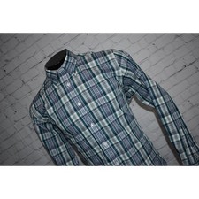 Brooks Brothers Dress Shirt Men Size Large Regent Fit Cotton Non-Iron Green Blue