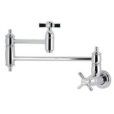 Kingston Brass KS310.ZX Millennium 3.8 GPM Wall Mounted 1 Hole - Chrome