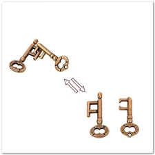 Creative Metal Brain Teaser Puzzle Game, IQ Magic Toy for Kids & Adults, Gift