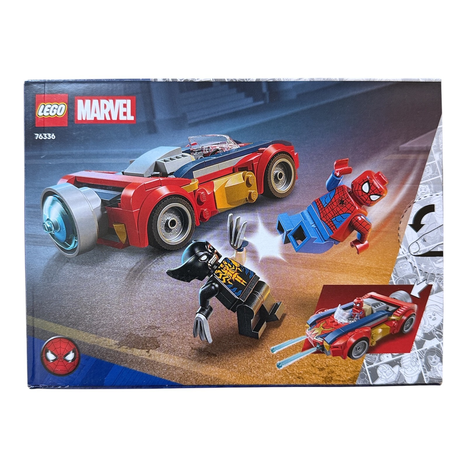 🔥NEW!🔥LEGO MARVEL - Spider-Man Car vs. Venomized Wolverine #76336 3
