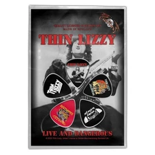 Authentic Thin Lizzy Live and Dangerous 1mm Guitar Pick Pack NEW