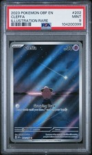 PSA 9 Cleffa 202/197 Illustration Rare Obsidian Flames Pokemon Card