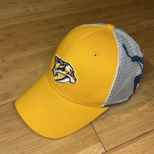 Lids Nashville Predators Big-Logo Mesh Hockey Structured Snapback Hat NHL NICE