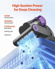 Mattress Vacuum Cleaner, 550W Bed Vacuum Cleaner With 18Kpa Powerful Suction And