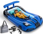 Inflatable Toddler Travel Bed with Safety Bumpers & 2 Mins Auto Inflation Pum...