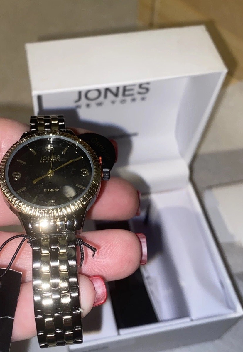 NEW WOMANS JONES NEW YORK DIAMOND COLLECTION ,BLACK & GOLD  display picture 2