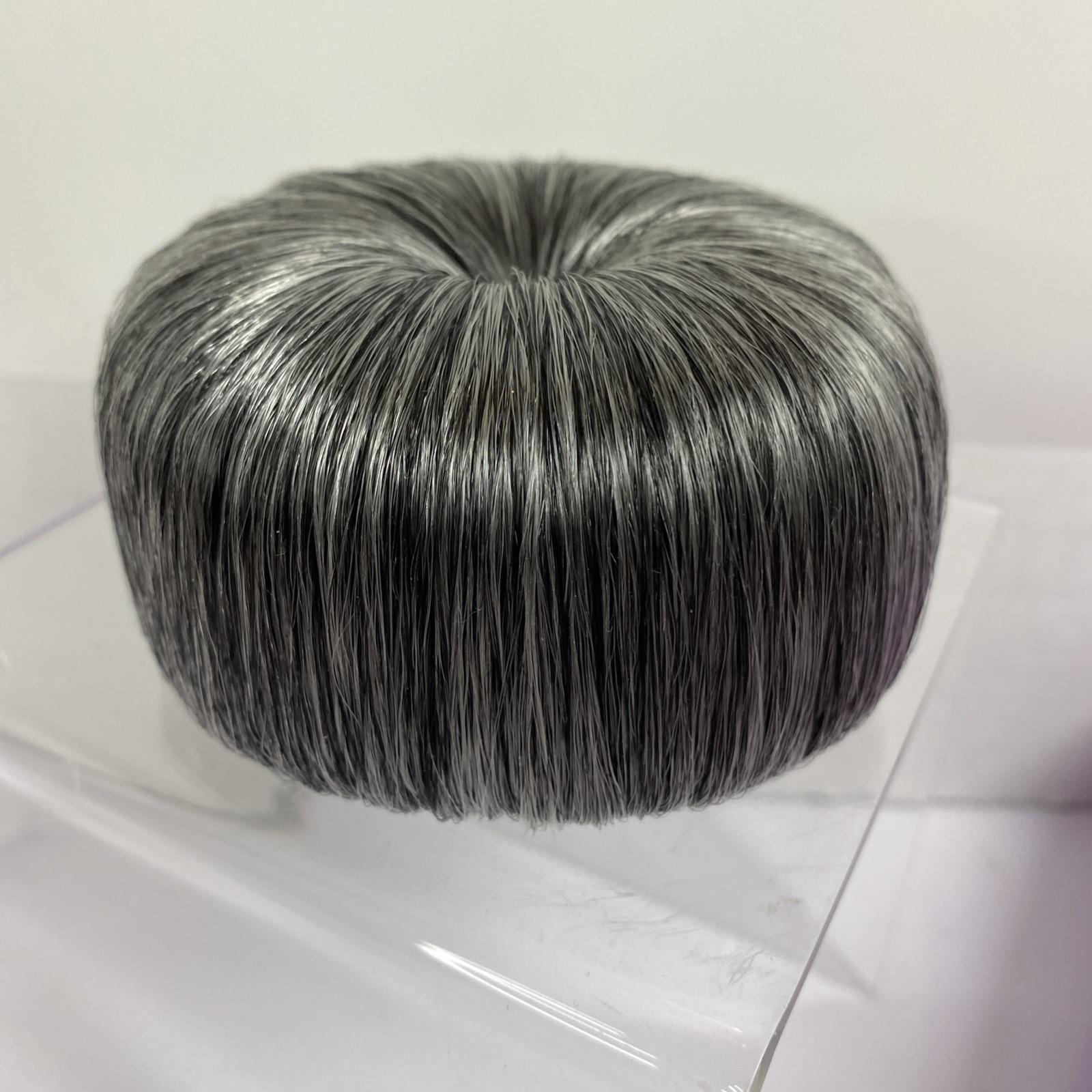 Afro Beauty Bobble Bubble Hair Bun Gray Black Color