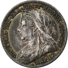 [#1048897] Great Britain, Victoria, 3 Pence, 1898, Silver, AU, KM:777
