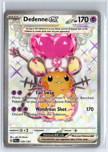Dedenne ex 239/193 Ultra Rare Paldea Evolved Pokemon Holo Near Mint