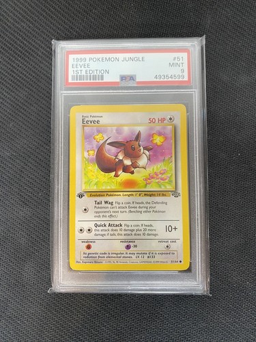 Eevee (1st Edition) graded PSA 9 for sale on eBay
