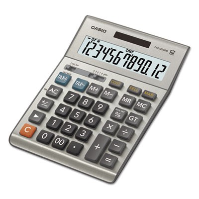 Calculadora de escritorio Casio Dm1200bm, LCD de 12 dígitos, plateada DM-1200BM CASIO, INC. - Imagen 1 de 1