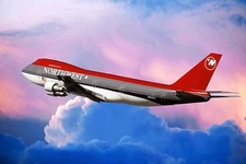 NORTHEST AIRLINES BOEING 737-200 AIRLINER PHOTOGRAPH PHOTO PRINT