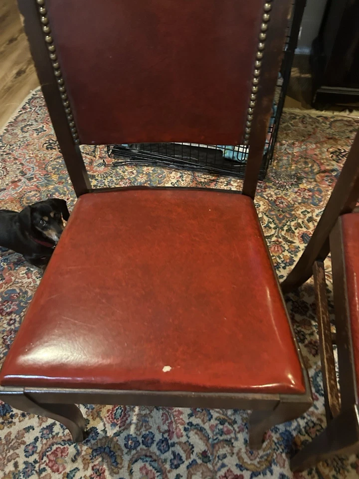 Vintage Art Deco Dining Chairs - Image 2 of 4