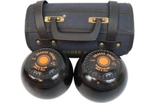 Drakes Pride Bowls Hi-Density De-Luxe Bias 2 Full with Case