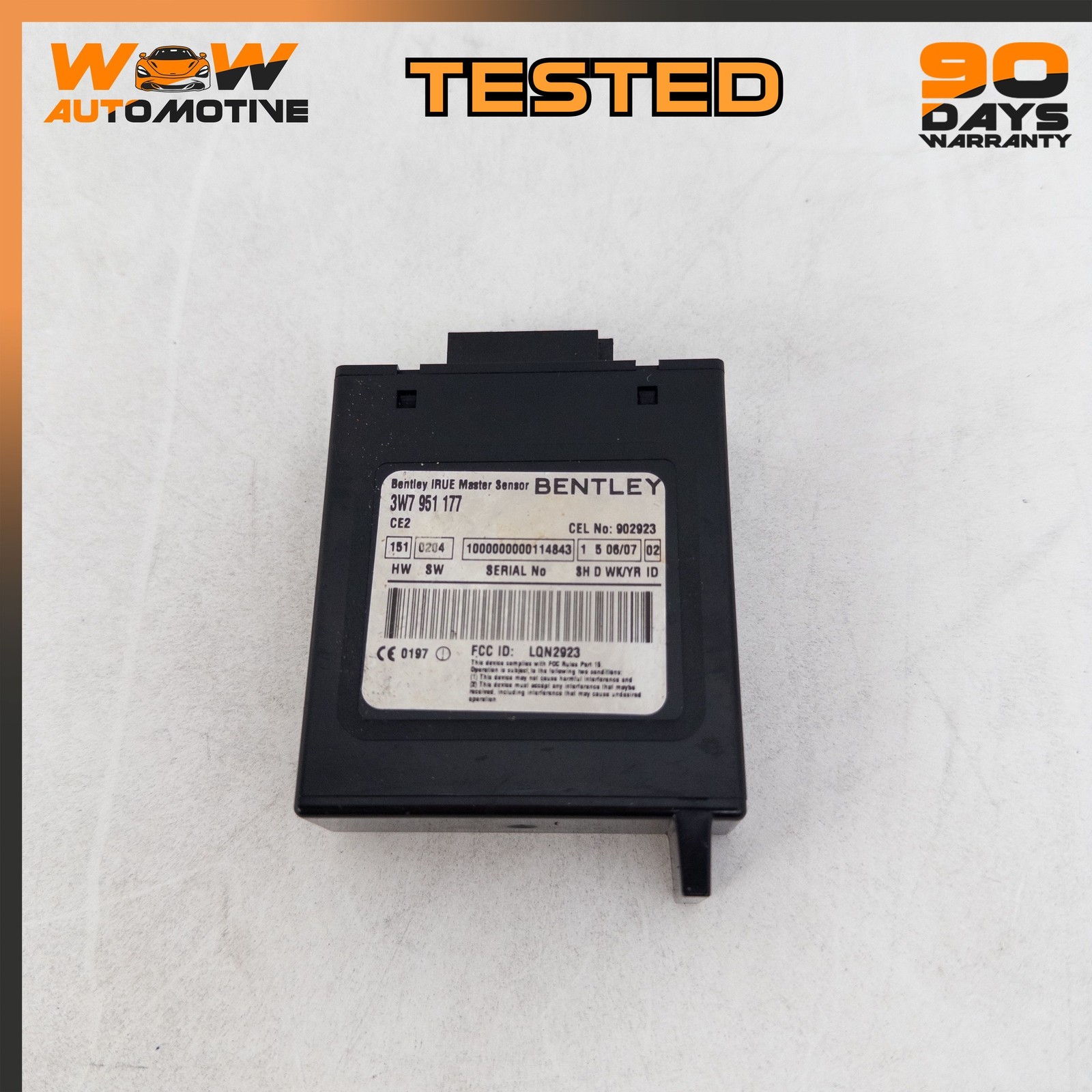 07-11 BENTLEY CONTINENTAL GTC ANTI THEFT ALARM MOVEMENT SENSOR CONTROL UNIT OEM