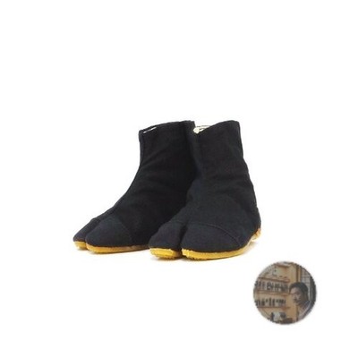 RIKIO Kids Festival Tabi Shoes Black 14cm Magic Closure FJ3M New