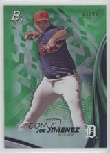 2017 Bowman Platinum Top Prospects Green 65/99 Joe Jimenez #TP-JJ 0q1p