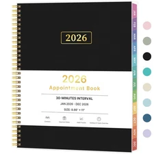 2026 Appointment Book Planner From January 2026 to December 2026 with Tabs