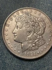 1921 d Morgan Silver Dollar Circulated