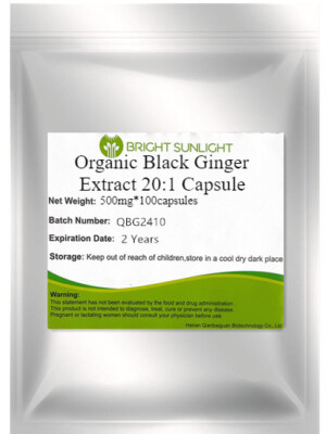 Organic Black Ginger Extract 20:1 Capsule 500mg*100capsules