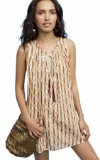 NWT $148 Anthropologie Kopal Sleeveless Tank Tunic Dress Size XS Z252-29