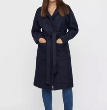Noisy May Navy Zoe Long Sleeve Coat Size S Rrp£98 {n104}