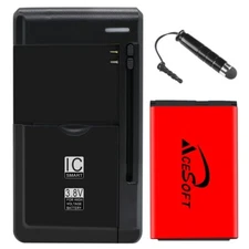 Long Life Boosting 1350mAh Durable Battery Rapid Charger for LG 236C TracFone US