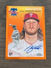 2023 Topps Chrome Platinum Orange Refractor Bailey Falter RC Auto Phillies /25