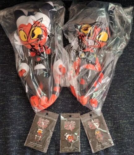 Helluva Boss Moxxie & Millie Plush & Pin Bundle