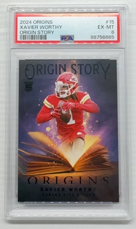 Xavier Worthy Panini Origins Origin Story #15 Base