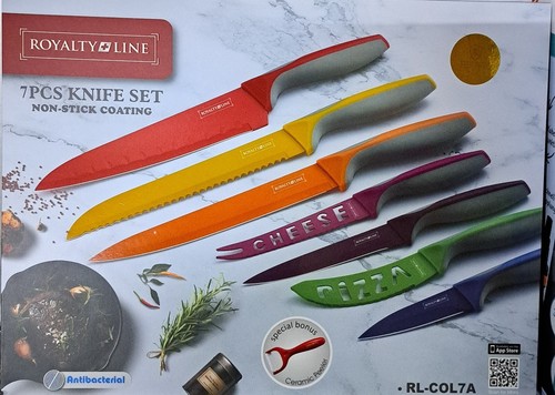 7 + 1 tlg Messerset Royalty Line Messer Set mit Gratis Sparschäler - Bild 2 von 2