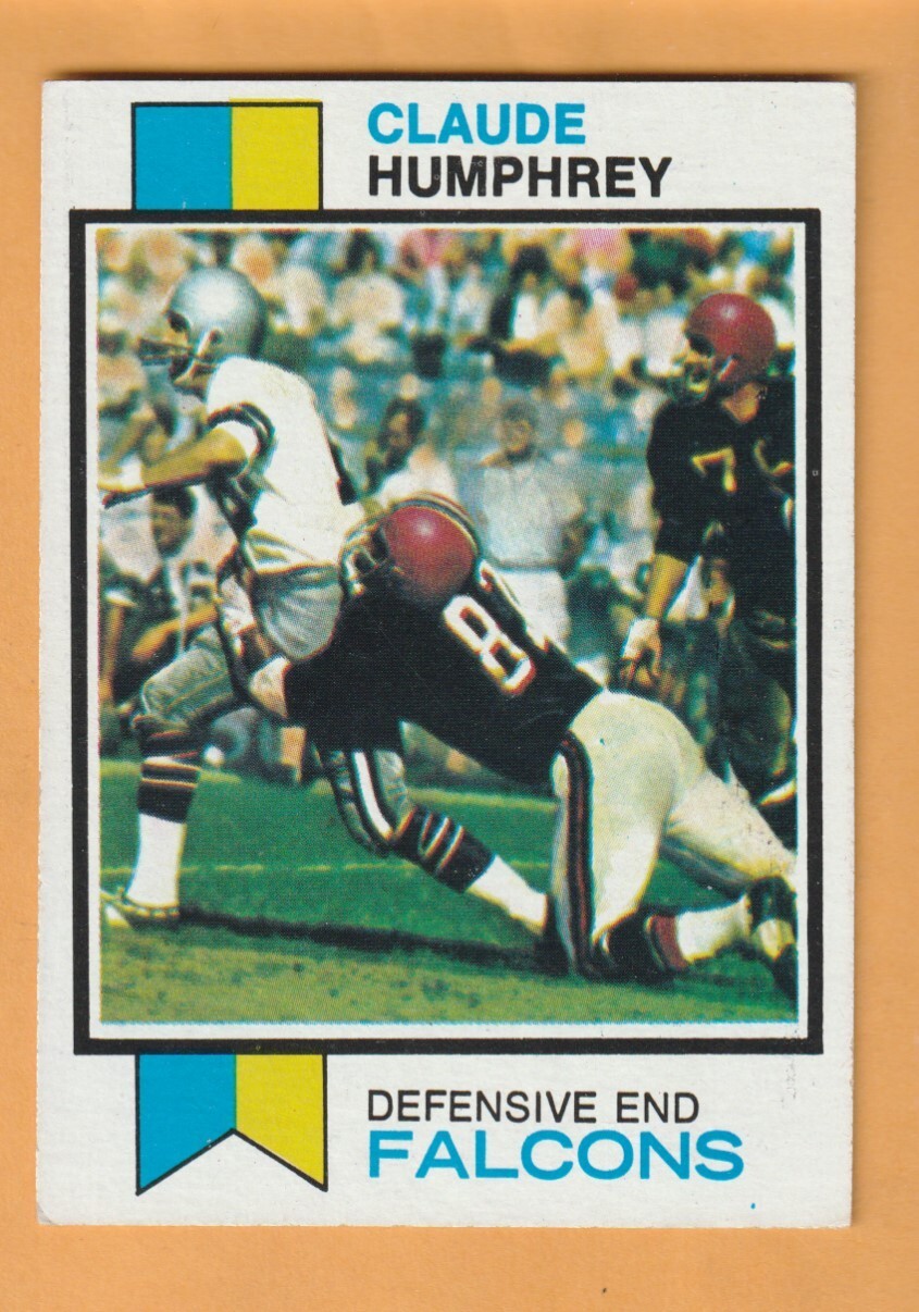 Claude Humphrey Atlanta Falcons 1973 Topps #200 HOF Tennessee State Tigers
