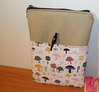 E-Reader Sleeve Zipper Kindle Sleeve with pocket Mushroom fields Book sleeve