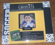 Tapestry CR Gibson Soccer Sports 8x8 Complete Scrapbook Memory Album Predesigned
