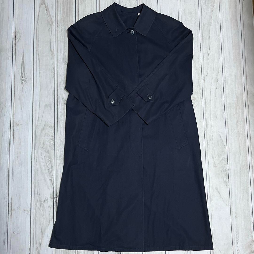 Burberry Trench Coat Spring coat Embroidery Logo Vintage Navy Men Size 11 Used
