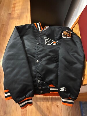 Vintage STARTER PHILADELPHIA FLYERS Satin Official NHL Jacket Youth Medium