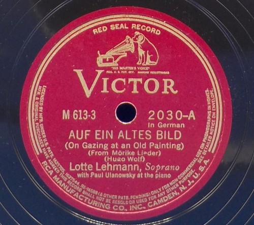Lotte Lehmann (in German) 78RPM 10" Record Set "Hugo Wolf Six Songs" EE+ to E- - Imagen 9 de 13