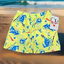Vintage Ocean Pacific Shorts Youth LRG 25 Board Swim Trunks Cotton Surf 80s OP