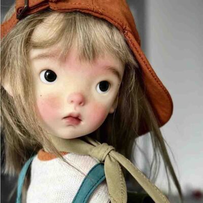 1/6 BJD Doll SD Jointed with Face Makeup Eyes Resin Adorable Girl Handmade Gift