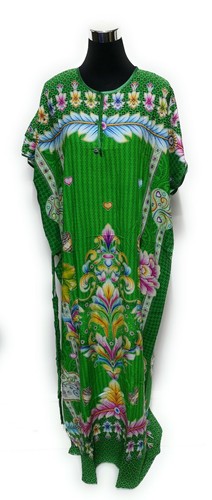 Loose Free Size Indonesian Kaftan Tunic Holiday Dress Beach Cover up Dubai Abaya - Picture 24 of 42