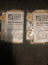 LOT OF 2 LIL TOOLBOX KITS HOME DEPOT KIDS KITS NO PINS