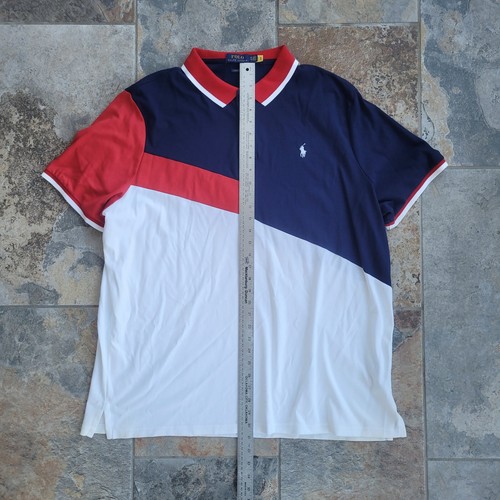 Polo Ralph Lauren Short Sleeve Shirt Men Size 2XL Classic Fit Pony Colorblock - Picture 3 of 7